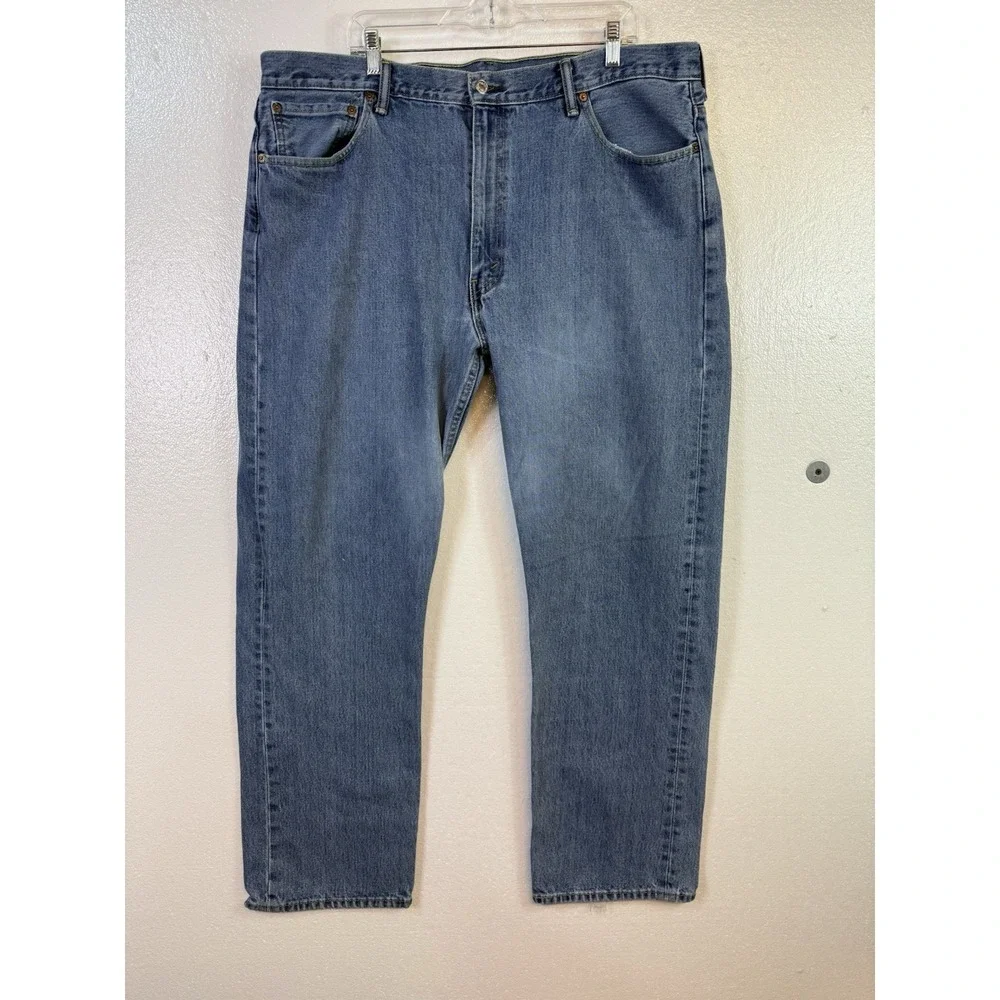 Levi's‎ 505 Jeans Mens Size 44x34 - Fits (42x32 ) Straight Leg Blue Denim Cowboy